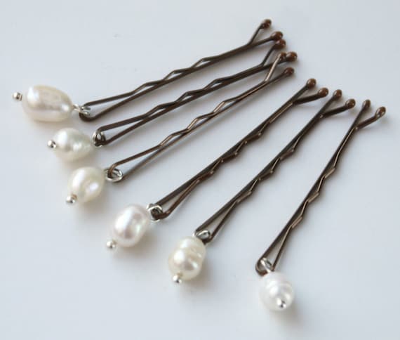 silver hair grips