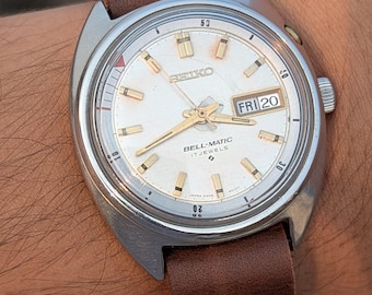 Seiko Bell-Matic Automatic 4006-6011 Alarm 17 Jewels Vintage Men's Watch Rare Japan