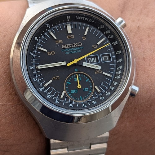 Seiko 5 Sports Speed-timer Automatic 7017-6010 Vintage Men's Watch