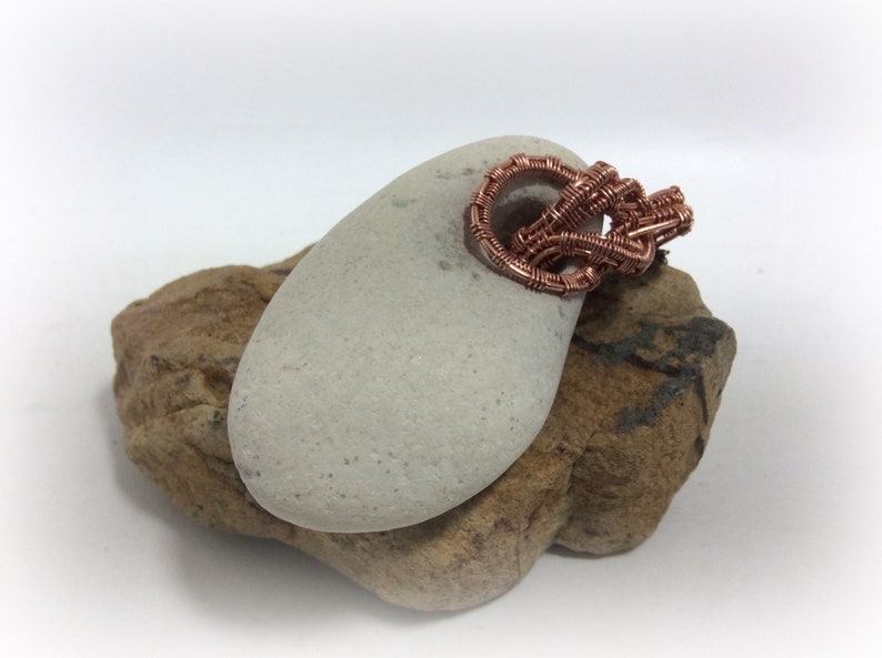 Quirky Off-centre Magical Hag Stone Necklace Wire Wrapped Jewelry Witches Stone Odin Stone Pendant Necklace Witches Jewellery