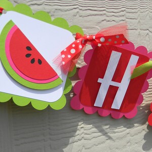 Watermelon Birthday Banner: Handmade Party Decorations