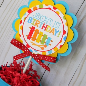 Music Cake Topper, Custom Cake Topper, Music Birthday Cake