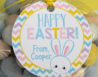 Easter Treat Tags, Bunny Tags, Happy Easter Tags, Easter Treats for Kids