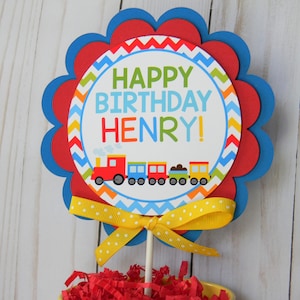 Train Cake Topper, Custom Cake Topper, Train Birthday Cake