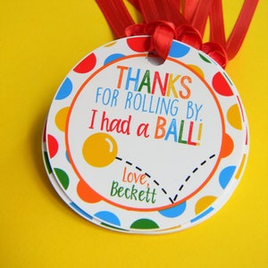 Bouncy Ball Favor Tags, Bouncy Ball Thank You Tags, Bouncy Ball 1st Birthday