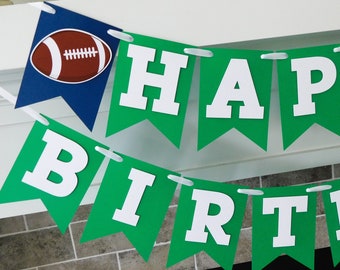 Football Banner, Football Birthday, Football Party Decor, Football Garland