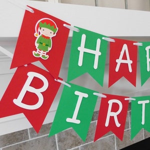 Christmas Elf Party Banner: Custom Holiday Decor