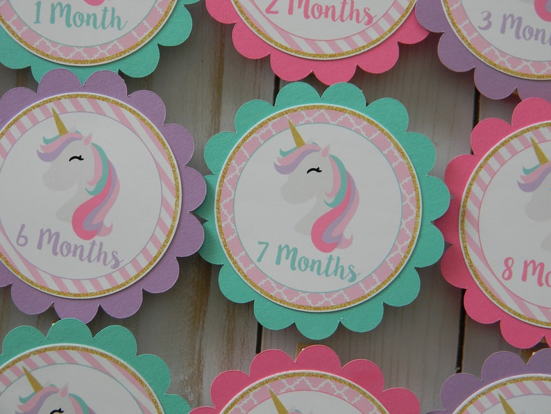 Unicorn Photo Banner, 1st Birthday, Newborn to 12 Months Banner image 3