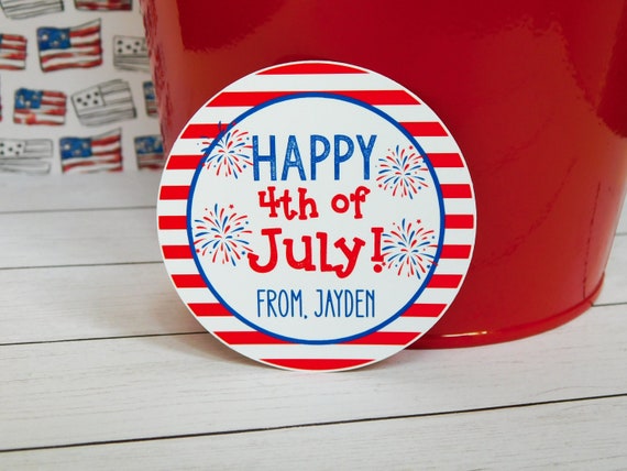 4th of July Treat Tags, July 4th Tags, Independence Day Tags, Happy 4th of July