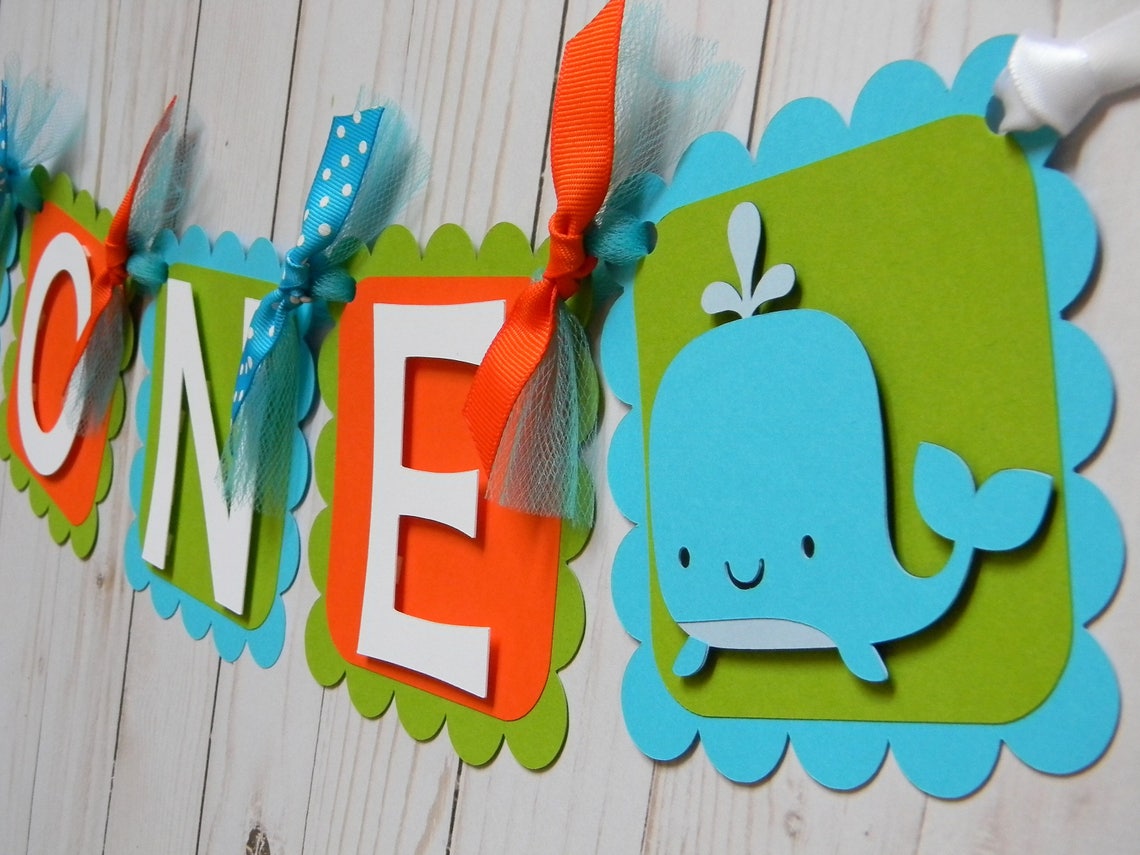 Under the Sea High Chair Banner Party Decorations Birthday Etsy