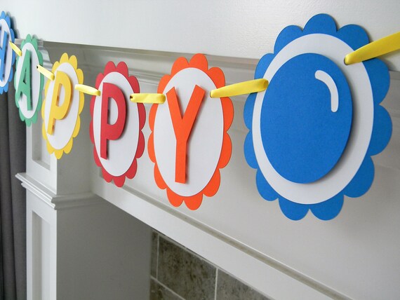 Disco Ball Birthday Squares Personalized Banner