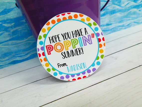 Summer Treat Tags for Kids, End of Year Tags, Last Day of School Tags