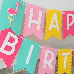 Flamingo Banner, Pink Flamingo Party, Flamingo Party Decor, Flamingo Birthday