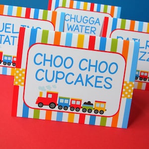 Train Food Tents: Customizable Train Party Decor
