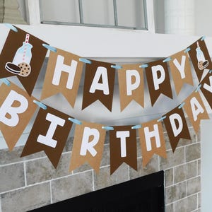 Milk and Cookies Party Banner - Custom 1st Birthday Decor, Milk & Cookies Theme Banner, Fully Assembled, Milk and Cookies Party Decorations