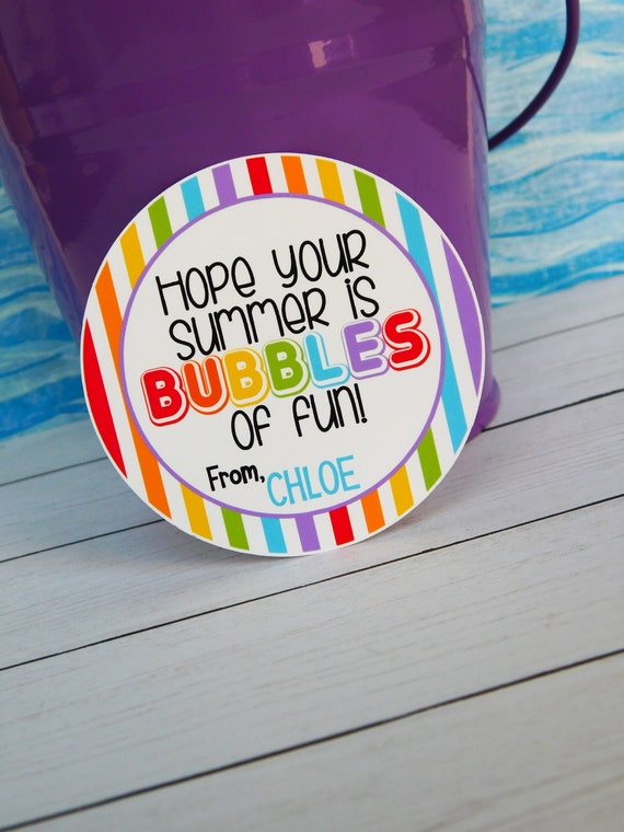 Summer Treat Tags for Kids, End of Year Tags, Last Day of School Tags