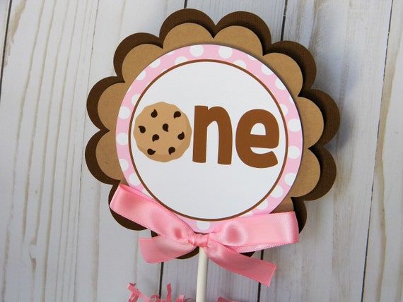 Milk and Cookies Cake Topper, Custom Cake Topper, Pink Milk and Cookies First Birthday