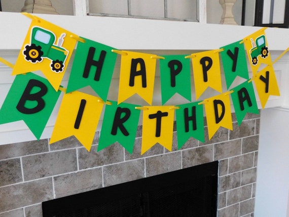 Tractor Banner, Tractor Birthday, Tractor Party Decor, Tractor 1st Birthday