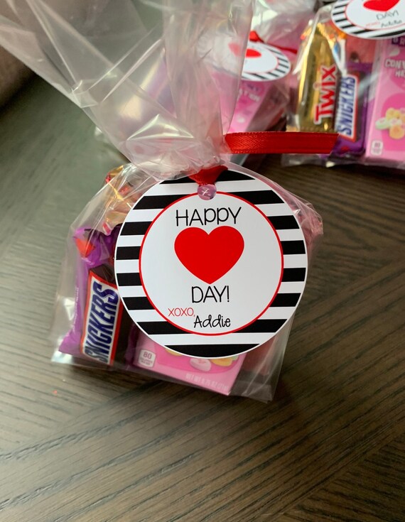 Happy Heart Day Valentines Day Treat Tags, Classroom Valentines, Valentines for Kids, Valentines Day Cards