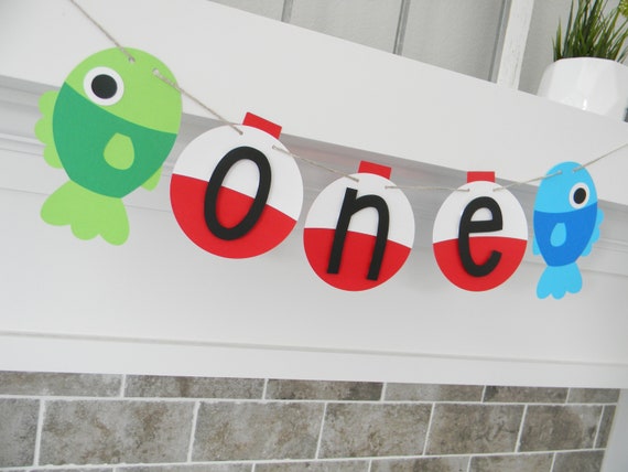 Fish High Chair Banner, Fishl Birthday Party, Fish Party Decorations 