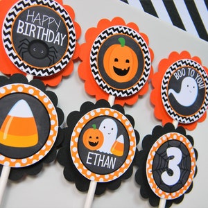 Halloween Cupcake Toppers, Halloween Cupcakes, Halloween First Birthday