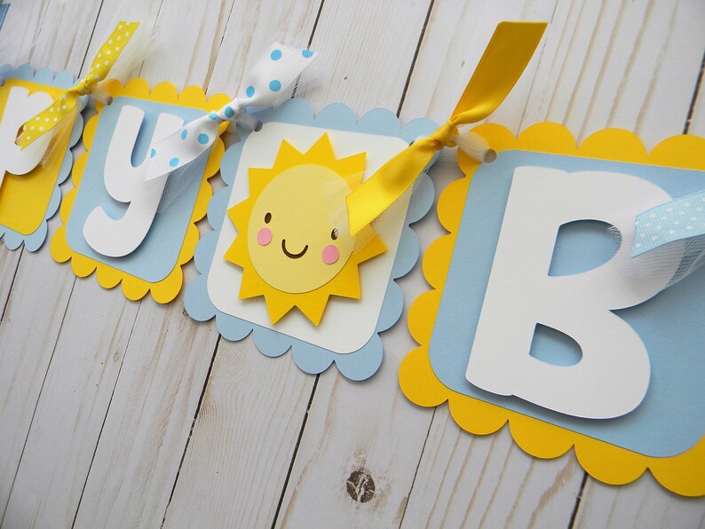 You Are My Sunshine Banner Happy Birthday Banner Sunshine Etsy