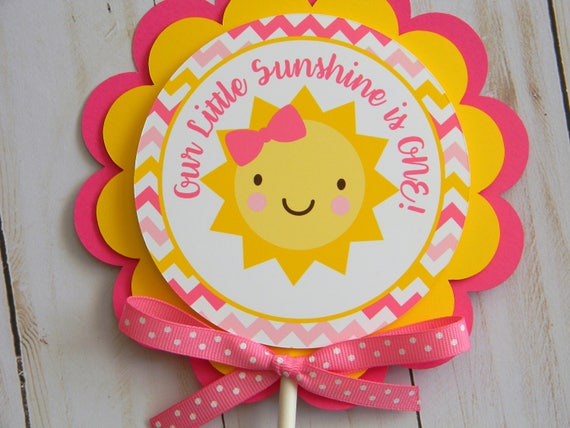 Sunshine Cake Topper, Custom Cake Topper, Sunshine Birthday Cake