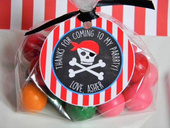 Pirate Favor Tags, Pirate Thank You Tags, Pirate Birthday Party