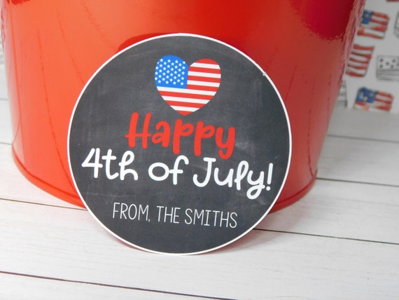 4th of July Treat Tags, July 4th Tags, Independence Day Tags, Happy 4th of July