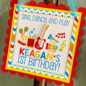 Music Welcome Sign, Music Party Decor, Music Door Sign, Musical Birthday Sign
