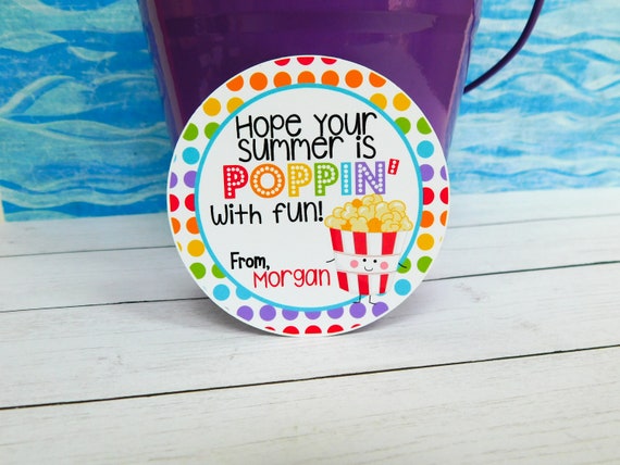 Summer Treat Tags for Kids, End of Year Tags, Last Day of School Tags