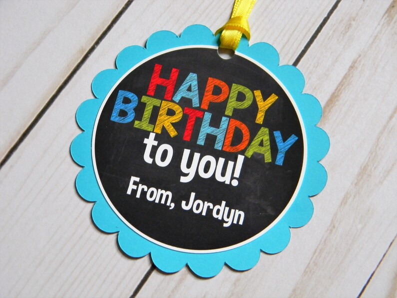 Gift Wrapping Tags Happy Birthday Tags Kids Gift Tags Gift Etsy