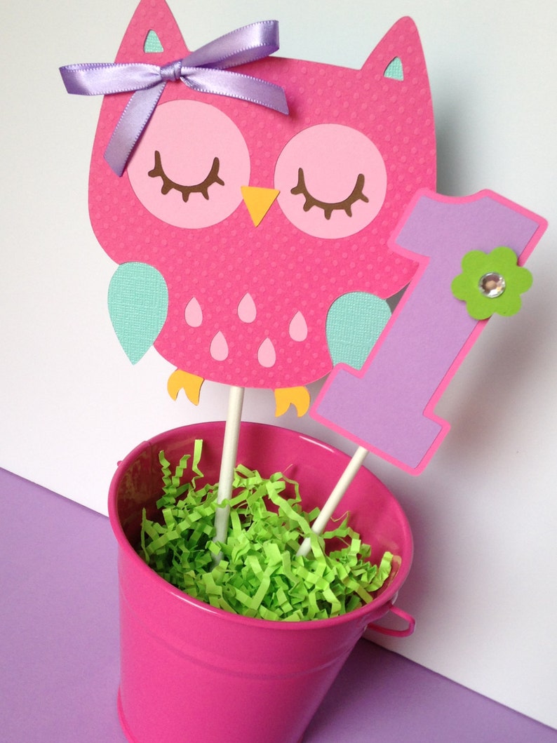 Party Decoration Birthday Cake Topper Owl Cake Topper
