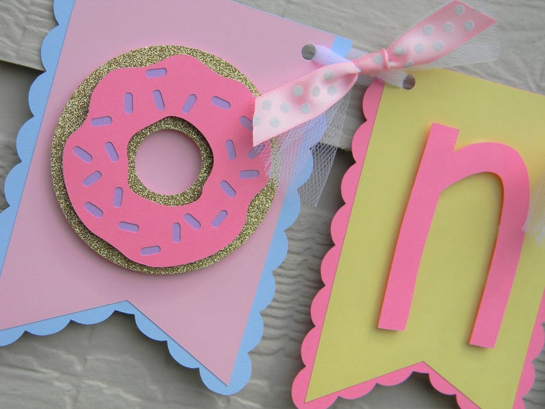 Party Decorations Birthday Banner Donut High Chair Banner