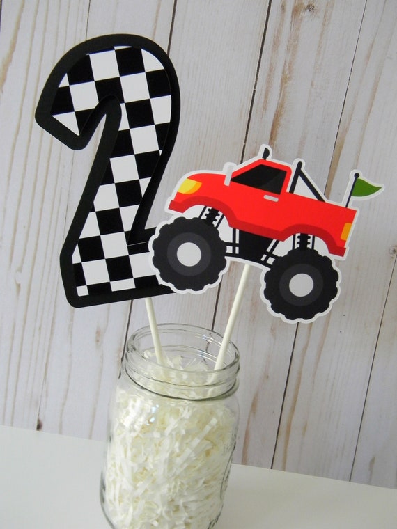 Monster Truck Cake Topper, Custom Cake Topper, Monster Truck Birthday Cake