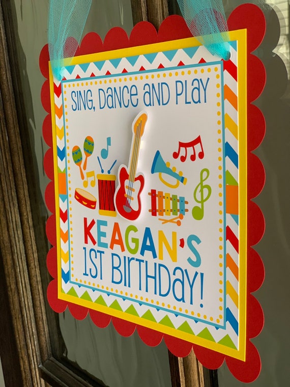 Music Door Sign Music Party Decorations Music Door Hanger