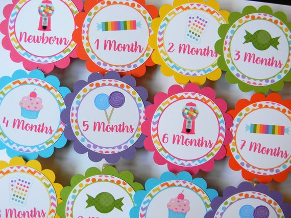 Candy Shop Photo Banner, 1st Birthday, Newborn to 12 Months Banner