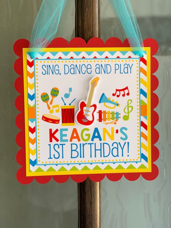 Music Door Sign Music Party Decorations Music Door Hanger