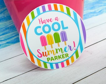 Summer Treat Tags for Kids, End of Year Tags, Last Day of School Tags