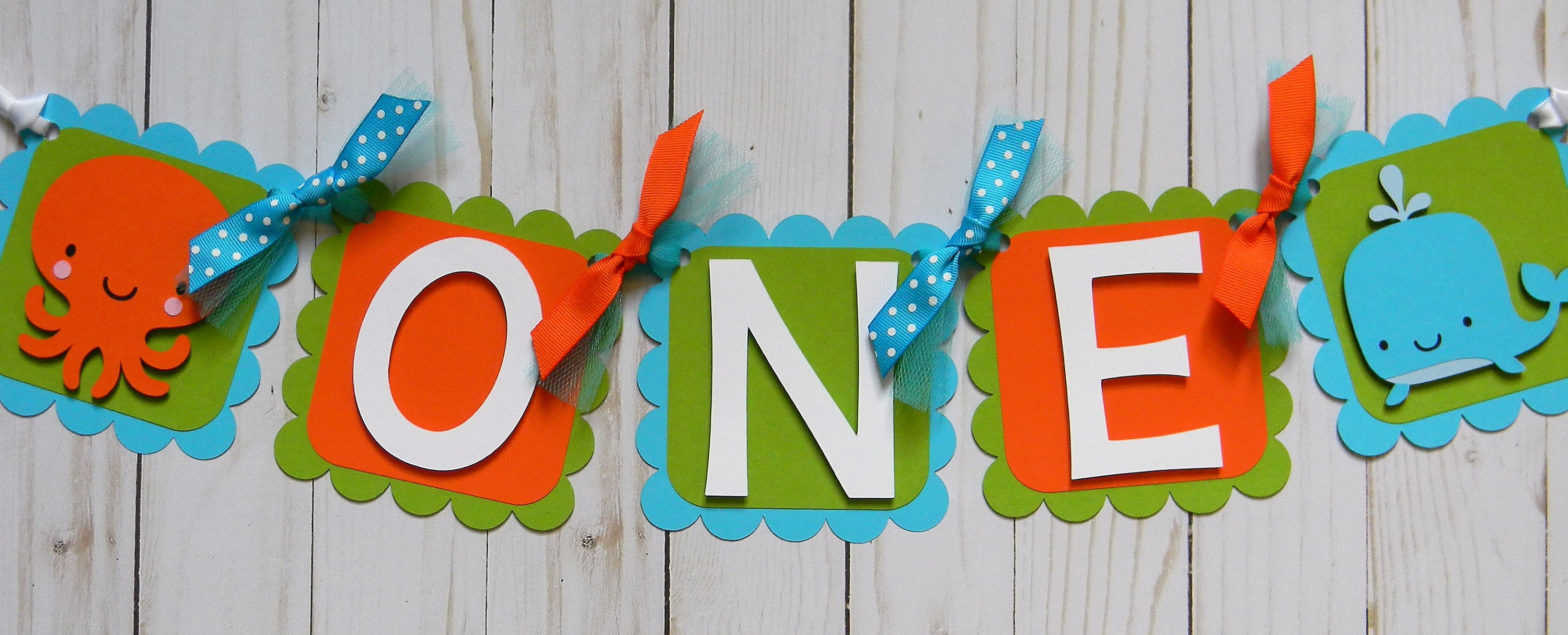 Under the Sea High Chair Banner Party Decorations Birthday Etsy