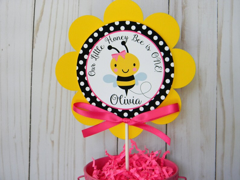 Bee Cake Topper Bee Smash Cake Topper Circle Bee Cake Etsy