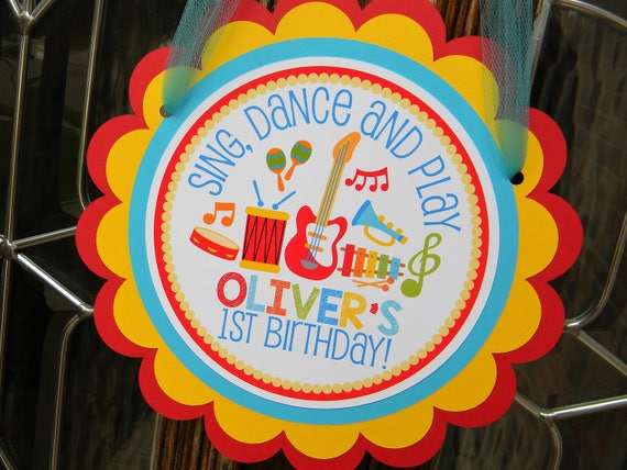 Music Door Sign Music Party Decorations Music Door Hanger
