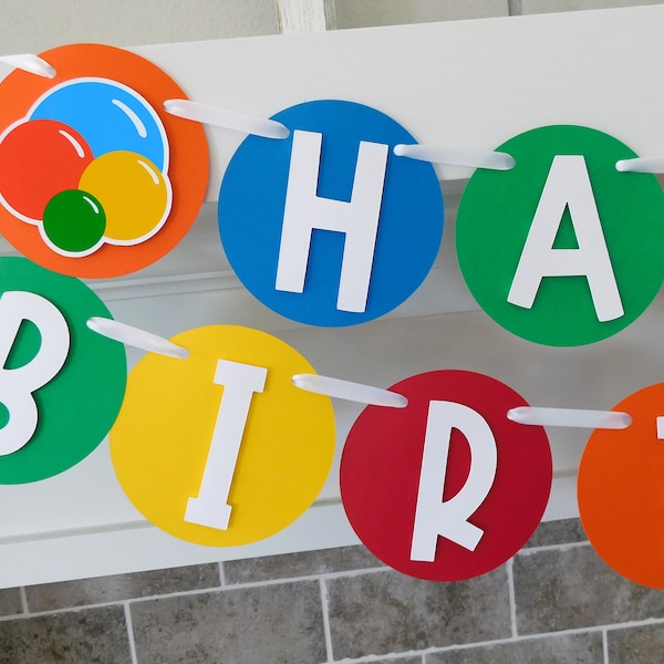 Bouncy Ball Birthday Banner: Custom Party Decorations