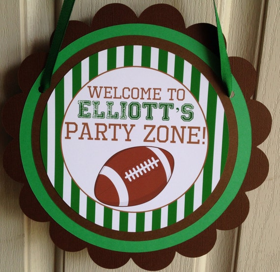 Football Door Sign Football Party Decorations Football Door Etsy