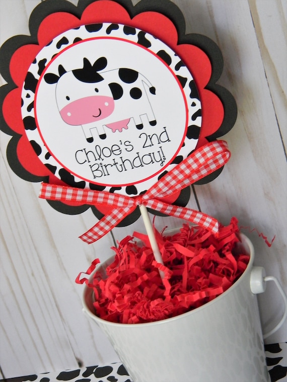 Farm Cake Topper, Custom Cake Topper, Barnyard Birthday Cake