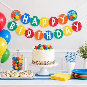 Bouncy Ball Birthday Banner: Custom Party Decorations
