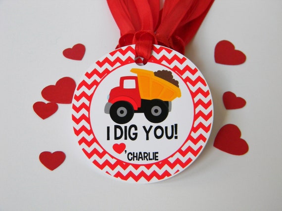 I Dig You Valentines Day Treat Tags, Classroom Valentines, Valentines for Kids, Valentines Day Cards, Non-Candy Valentines