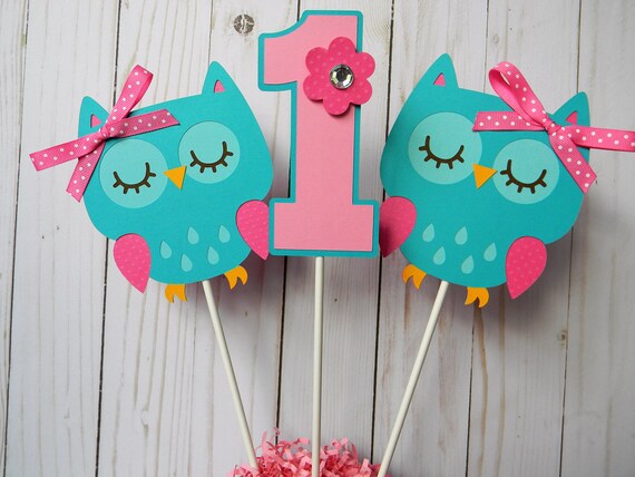 Owl Centerpiece Sticks Owl Party Decorations Owl 1st Etsy