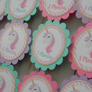 Unicorn Photo Banner, 1st Birthday, Newborn to 12 Months Banner image 1