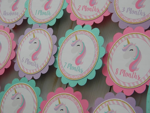 Unicorn Photo Banner, 1st Birthday, Newborn to 12 Months Banner